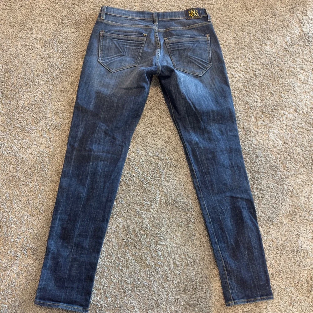 Rock & Republic Emo Skinny Jeans Medium Wash Blue Denim R011177 Womens 6M